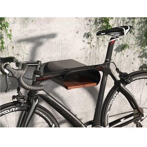 On-Wall Bike Mount and Display Rack with Shelf